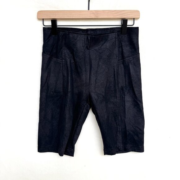 Free People Black Heatwave Faux Suede Bike Shorts - Picture 7 of 9